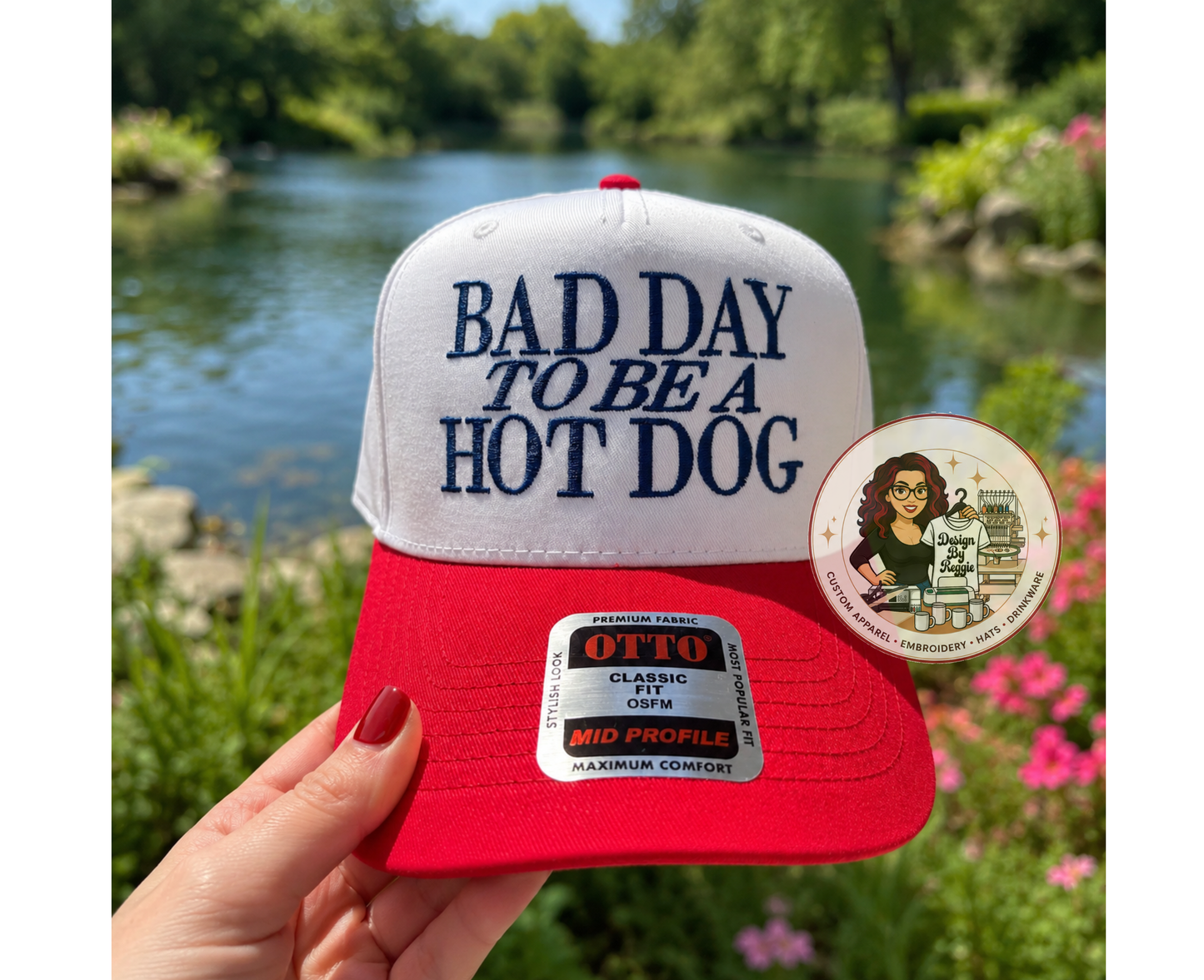 Bad Day To Be A Hot Dog Trucker Hat | Funny BBQ & Fourth of July Hat